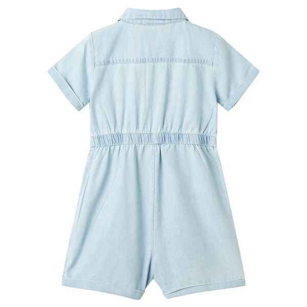 Tutina da Bambina a Maniche Corte Blu Tenue 104