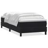 vidaXL Giroletto a Molle con Materasso Nero 100x220 cm in Velluto