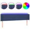 vidaXL Testiera a LED Blu 183x16x78/88 cm in Tessuto