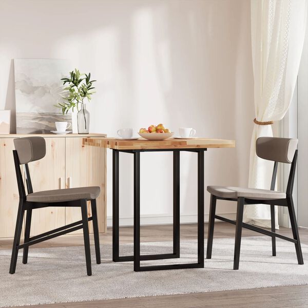 vidaXL Piano Tavolo Quadrato 70x70x4 cm in Legno Massello di Acacia