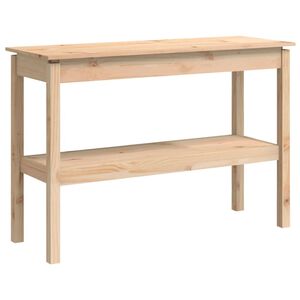 vidaXL Tavolo Consolle 110x40x75 cm in Legno Massello di Pino