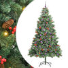 vidaXL Albero di Natale artificiale 300 LED Bianco caldo PVC e Metallo