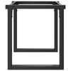 vidaXL Telaio Gambe a O per Tavolino da Salotto 80x40x43 cm in Acciaio