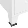 vidaXL Armadio Classificatore Industriale Bianco 75x40x115 cm Metallo