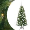 vidaXL Albero di Natale artificiale con 150 LED Verde 120 cm PE e PVC