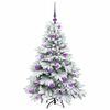 vidaXL Albero di Natale artificiale con 150 LED Verde 120 cm PE e PVC