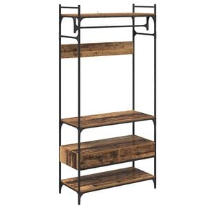 vidaXL Guardaroba Legno vecchio 89 x 39 x 184.5 cm