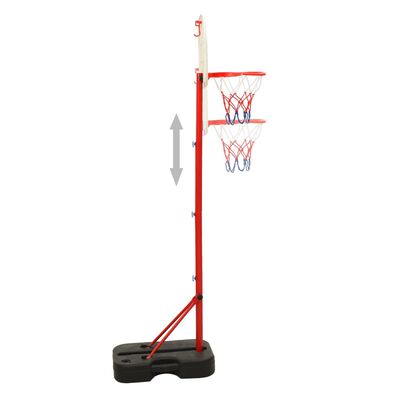 vidaXL Set Gioco da Basket Portatile Regolabile 138,5-166 cm