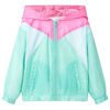 vidaXL Giacca con Cappuccio e Cerniera da Bambina Multicolore 92
