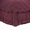 vidaXL Cuscino per Divano Pallet Bordeaux 120 x 80 x 12 cm Tessuto