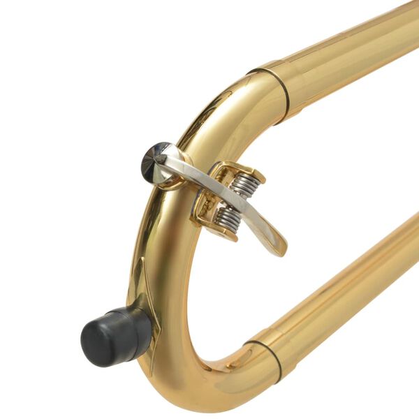 VidaXL Trombone in Ottone giallo con oro laccato Bb