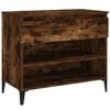 vidaXL Scarpiera Rovere Fumo 70x36x60 cm in Legno Multistrato