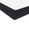 vidaXL Letto a Molle con Materasso e LED Nero 90x210 cm in Velluto