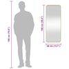 vidaXL Specchio da Parete Dorato 40x100 cm Rettangolare