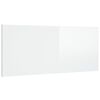 vidaXL Testiera per Letto Bianco Lucido 200x1,5x80cm Legno Multistrato