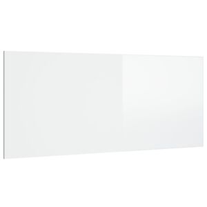 vidaXL Testiera per Letto Bianco Lucido 200x1,5x80cm Legno Multistrato