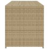 vidaXL Contenitore da Giardino Beige Misto 283L in Polyrattan