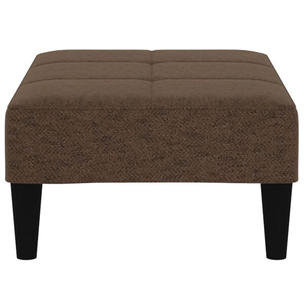 vidaXL Sgabello Marrone in Tessuto in Microfibra