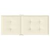 vidaXL Cuscini per Sedie 6 pz Crema 120x50x3 cm in Tessuto