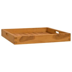 vidaXL Vassoio da Portata 50x50 cm in Legno Massello di Teak