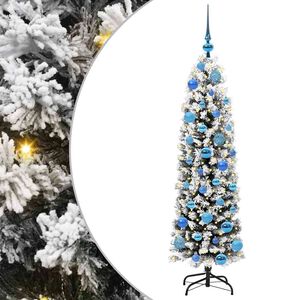 vidaXL Albero di Natale artificiale con 150 LED Verde 150 cm