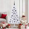 vidaXL Albero di Natale artificiale Bianco 150 cm PVC e Acciaio