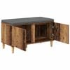 vidaXL Panca per ingresso con cuscino Legno vecchio 60 x 38 x 46 cm