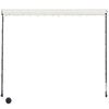 vidaXL Tenda da Sole Retrattile con LED 300x150 cm Crema