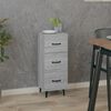 vidaXL Credenza Grigio Sonoma 34,5x34x90 cm in Legno Multistrato