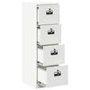 vidaXL Armadio per File con cassetto 2 pcs Bianco 44 x 50 x 139 cm
