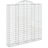 vidaXL Cesto Gabbione ad Arco 200x30x200/220 cm Ferro Zincato
