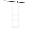 vidaXL Porta scorrevole ORKDAL Bianco e Nero 73,5 x 211 cm