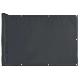 vidaXL Paravento da Balcone Antracite 400x75 cm in PVC