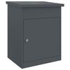 vidaXL Cassetta per pacchi Antracite 47.5 x 38 x 59 cm Acciaio