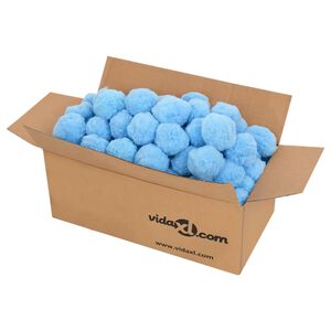 vidaXL Sfera Filtrante Antibatterica per Piscina Blu 700g Polietilene