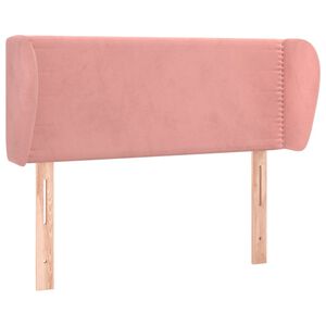vidaXL Testiera ad Orecchio Rosa 103x23x78/88 cm in Velluto