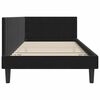vidaXL Cornice del letto ad angolo Nero 90 cm x 190 cm Velluto