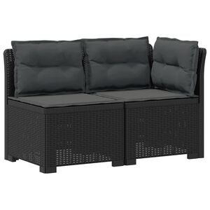 vidaXL Divano da Giardino a 2 Posti con Cuscini Aspetto Rattan 2 posto