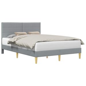 vidaXL Struttura del letto Grigio Chiaro 120 x 190 cm Tessuto