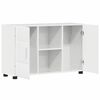 vidaXL Credenza con porta FLORIN Bianco Lucido 88,5 x 30,5 x 55,5 cm