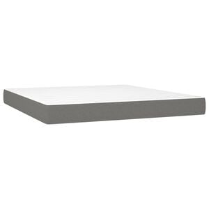 vidaXL Materasso a Molle Insacchettate Rigidit&agrave; Media Grigio Scuro 152x203x20 cm Queen in Tessuto