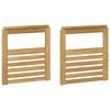 vidaXL Modulo Braccioli 2 pcs Bianco 59 x 6 x 61 cm