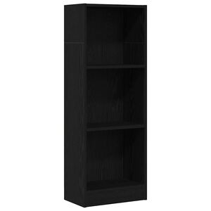 vidaXL Libreria Rovere Nero 40x24x109 cm in Truciolato