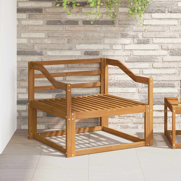 vidaXL Divano centrale per esterno Legno di Acacia Massello Naturale