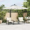 vidaXL Ombrellone Giardino con Palo in Acciaio Bianco 269x269x235 cm