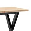 vidaXL Tavolino Salotto Telaio a X 110x40x45 cm Legno Pino e Acciaio