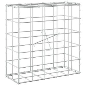 vidaXL Gabione con Filo da 5 mm e Rete da 10x10 cm 50x20x50 cm