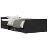 vidaXL Struttura del letto con cassetto Rovere Nero 203 x 103 x 50 cm