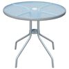 vidaXL Tavolo da Bistrot Grigio 80x71 cm in Acciaio
