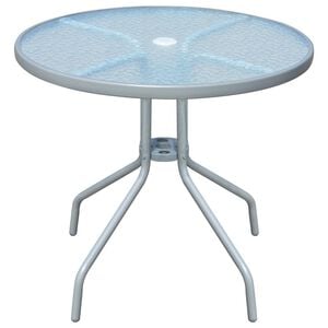 vidaXL Tavolo da Bistrot Grigio 80x71 cm in Acciaio